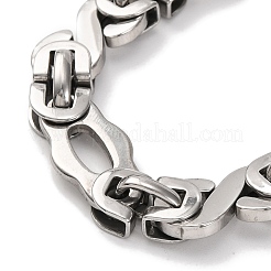 201 Stainless Steel Byzantine Chain Necklace&nbsp;NJEW-F222-35P