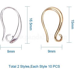 Brass Earring Hooks&nbsp;KK-PH0034-31