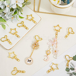 40Pcs 2 Styles Zinc Alloy Spring Gate Rings&nbsp;FIND-SP0004-04D