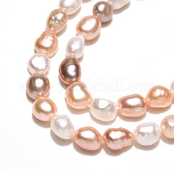 Natural Cultured Freshwater Pearl Beads Strands&nbsp;PEAR-N014-05N