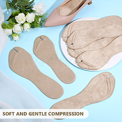 4 Pairs 2 Styles Cloth & Silicone Self-Adhesive Heel Grips&nbsp;AJEW-AR0005-43B