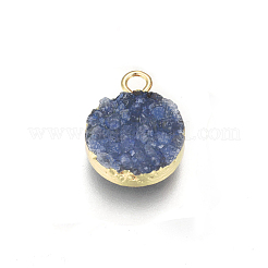 Natural Druzy Agate Pendants&nbsp;G-L566-A03