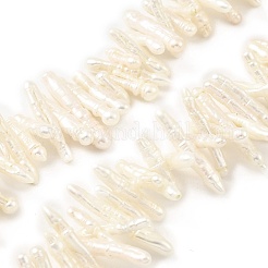 Natural Baroque Keshi Pearl Beads Strands&nbsp;PEAR-B004-03A-01A