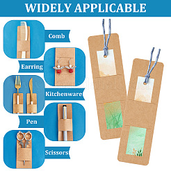 Rectangle Kraft Bookmark Sleeves&nbsp;AJEW-WH0041-42