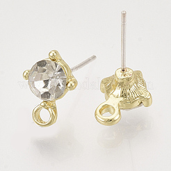 Alloy Stud Earring Findings&nbsp;PALLOY-N0149-21F