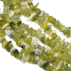 Natural Jade Chip Beads Strands&nbsp;G-B160-B02