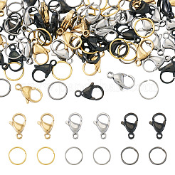 60Pcs 304 Stainless Steel Lobster Claw Clasps&nbsp;STAS-TA0001-46C
