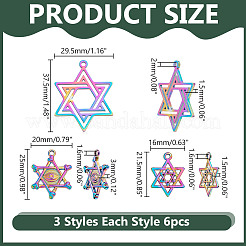 18Pcs 3 Styles Alloy & 304 Stainless Steel Pendants&nbsp;DIY-AR0004-53