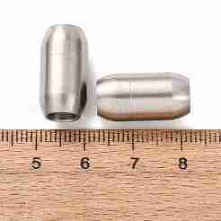 304ステンレススチール製マグネット留め具  コラム  ステンレス鋼色  19x10x10mm  穴：6mm&nbsp;SA-CBA15BC-11P