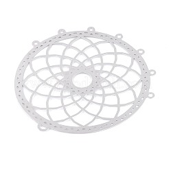 201 Stainless Steel Hollow Flower Chandelier Component Links&nbsp;STAS-N121-04P