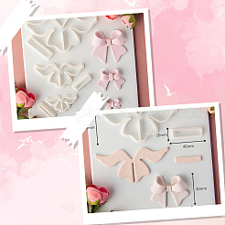 3 Sets 3 Styles Bowknot PLA Molds&nbsp;DIY-SP0003-15