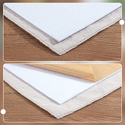 粘着コットン生地1枚  DIYクラフト用品  長方形  ホワイト  494x1043x2.5mm&nbsp;DIY-BC0015-96C