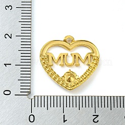 Ion Plating(IP) Real 18K Gold Plated 304 Stainless Steel Rhinestone Pendants&nbsp;STAS-P341-08G-02