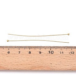 304ステンレススチールヘッドピン  イオンプレーティング（ip）  18KGP本金メッキ  60mm  ヘッド：2mm  100個/セット&nbsp;STAS-T065-60mm-20G