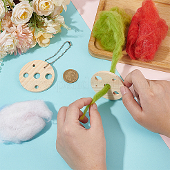 10Pcs Wood Embroidery Thread Plate&nbsp;WOOD-NB0002-83