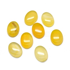天然黄色の瑪瑙のカボション  オーバル  19.5~20x14.5~15x6~7mm&nbsp;G-O175-30C-01