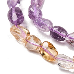 Natural Amethyst & Citrine Beads Strands&nbsp;G-L610-B06-01