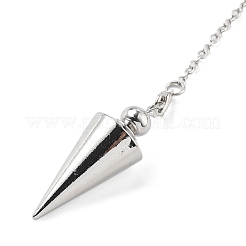 Brass Dowsing Pendulum Big Pointed Cone Pendants&nbsp;KK-H491-04P