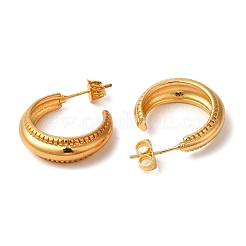 Rack Plating Brass Round Stud Earrings&nbsp;EJEW-R151-02G