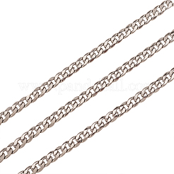 304 Stainless Steel Cuban Link Chains&nbsp;CHS-CJ0001-28P