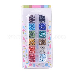 12 Colors Handmade Evil Eye Lampwork Beads&nbsp;LAMP-JP0001-14