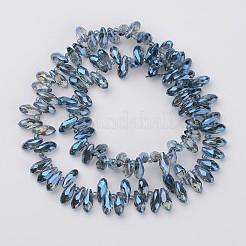 Electroplate Glass Beads Strands&nbsp;EGLA-G009-FR03