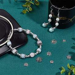160Pcs 8 Style Tibetan Style Alloy Bead Caps&nbsp;FIND-PH0008-51