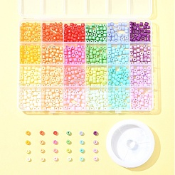 DIY Column Baking Paint Glass Seed Beads Bracelets Making Kits&nbsp;SEED-FS0001-39