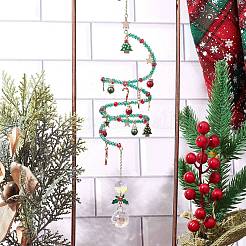 Christmas Theme Glass Beaded Hanging Ornaments&nbsp;HJEW-TA00183