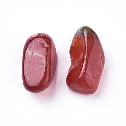 天然石カーネリアンビーズ  ドリルなし/穴なし  染め  チップ  5~19x4~10x2~7mm  約100 G /袋&nbsp;G-I221-23B