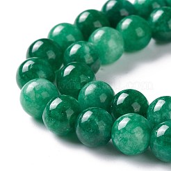 Natural White Jade Imitation Green Jasper Beads Strands&nbsp;G-I299-F07-6mm