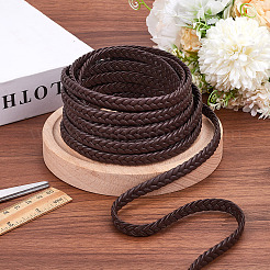 5M Braided PU Leather Cord&nbsp;OCOR-WH20001-14B-02