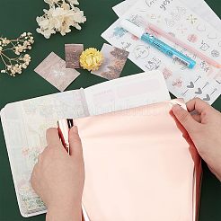 A4ホットスタンピング箔紙  ライトコーラル  19.5x19.5x2.1cm  5 m /ロール&nbsp;DIY-WH0193-02C