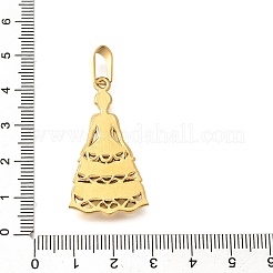201 Stainless Steel Pendants&nbsp;STAS-Q344-01C-G
