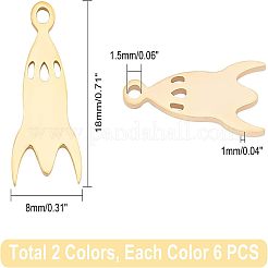 201 Stainless Steel Laser Cut Pendants&nbsp;STAS-UN0012-95