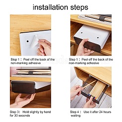 2 Colors PP Under Desk Storage&nbsp;AJEW-SZ0001-13