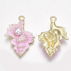 Spray Painted Alloy Pendants&nbsp;LS-PALLOY-T065-22C