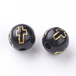 Plating Acrylic Beads&nbsp;PACR-Q113-13