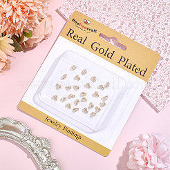 30Pcs Flower Brass Bead Tips&nbsp;KK-BBC0025-44