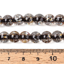 Crackle Transparent Glass Beads Strands&nbsp;X1-GLAA-N030-8mm-01B