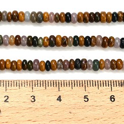 Natural Ocean Jasper Beads Strands&nbsp;G-L635-A14-4x2mm