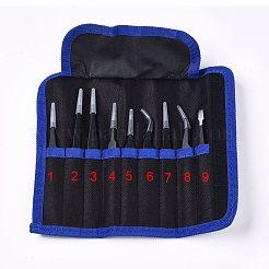 Anti-Static Stainless Steel Tweezers Kit&nbsp;TOOL-WH0119-01
