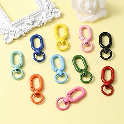 10Pcs Spray Painted Alloy Swivel Clasps&nbsp;FIND-YW0001-57