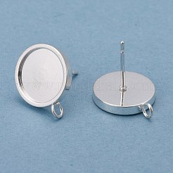 201 Stainless Steel Stud Earring Findings&nbsp;STAS-H410-08S-A