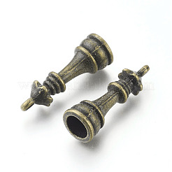 合金チェスペンダント  女王のチェスの駒  アンティークブロンズ  23x7.5mm  穴：1.5mm&nbsp;PALLOY-H201-06AB