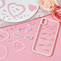 120Pcs 10 Style Alloy Cabochons&nbsp;MRMJ-OC0003-75