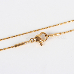 304 Stainless Steel Snake Chain Necklace Making&nbsp;STAS-P045-17