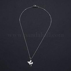 Non-Tarnish 201 Stainless Steel Pendant Necklaces&nbsp;NJEW-S105-JN587-40-1
