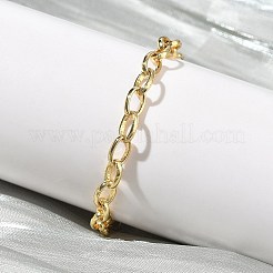Brass Cable Chains Bracelets&nbsp;KK-C251-35G
