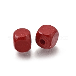 Spray Painted Wooden Beads&nbsp;WOOD-P021-01B-12